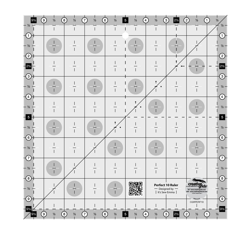 Creative Grids® Quilt Ruler Perfect 10 Square