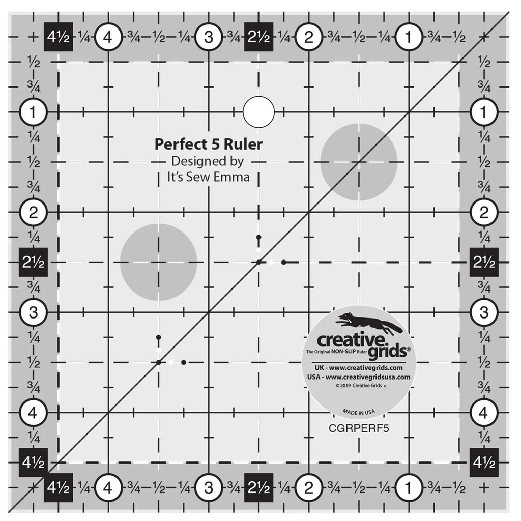 Creative Grids® Quilt Ruler Perfect 5 Square