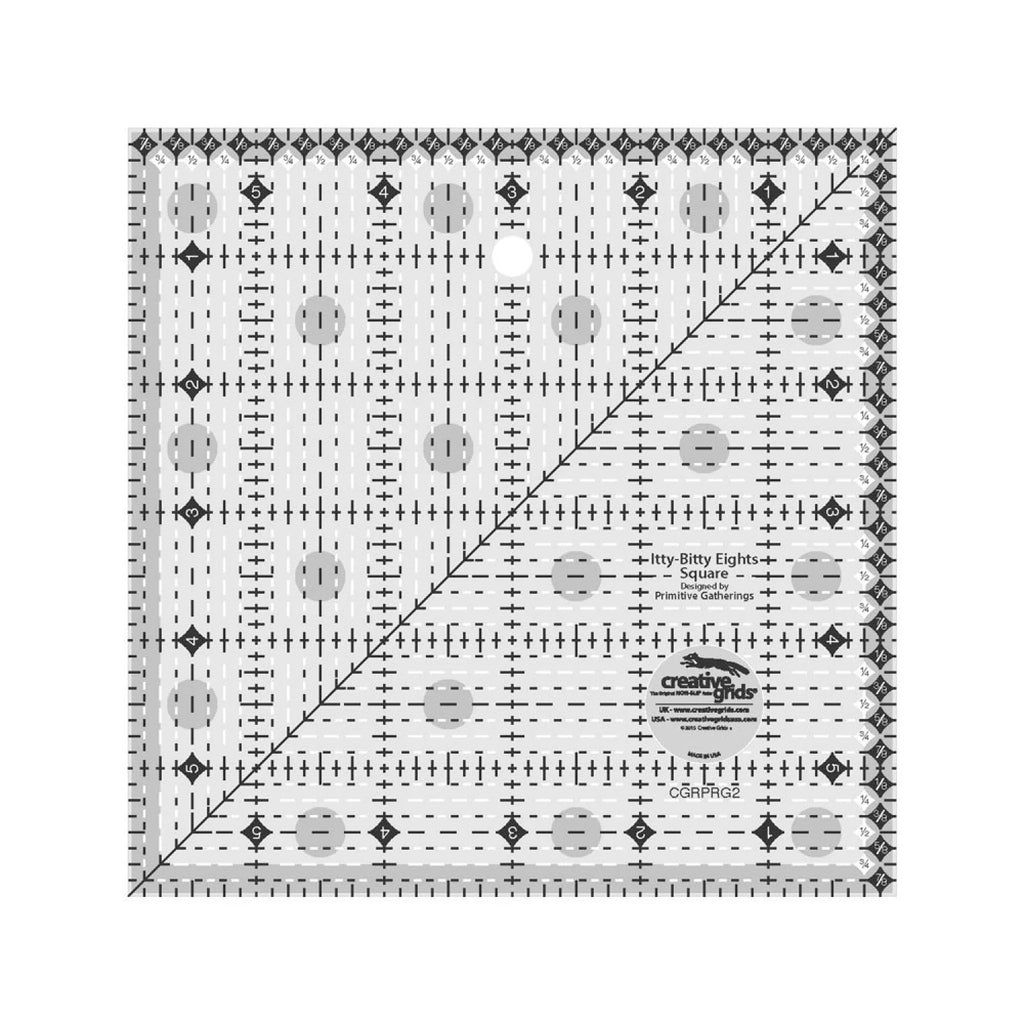 Creative Grids® Quilt Ruler Itty-Bitty Eights 6in x 6in Square