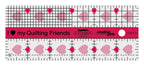 Creative Grids® I Love My Quilt Friends Mini Quilt Ruler 2-1/2in x 6in Rectangle