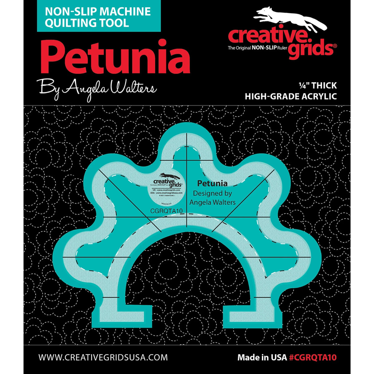 Creative Grids® Machine Quilting Tool Petunia