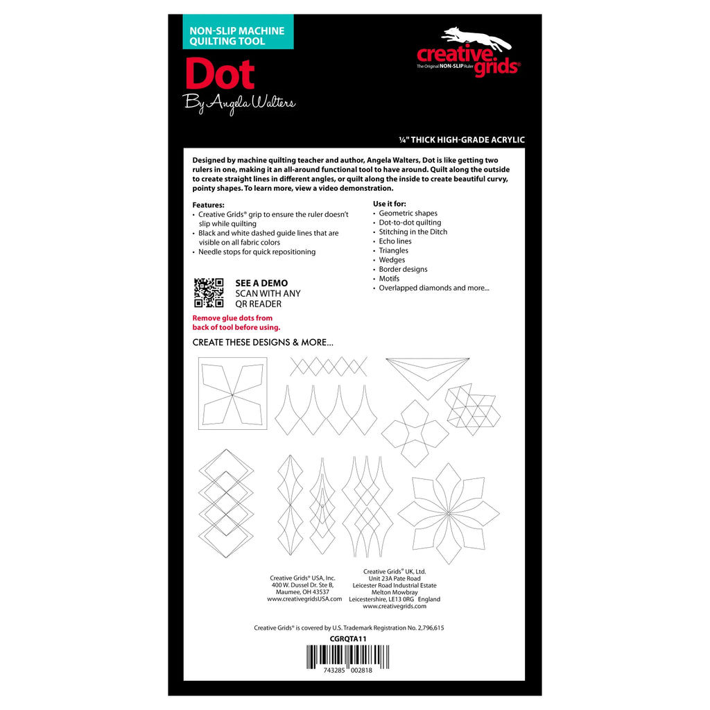 Creative Grids® Machine Quilting Tool Dot