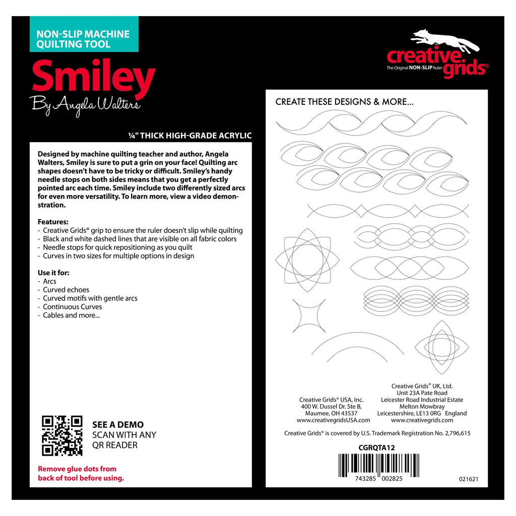 Creative Grids® Machine Quilting Tool Smiley