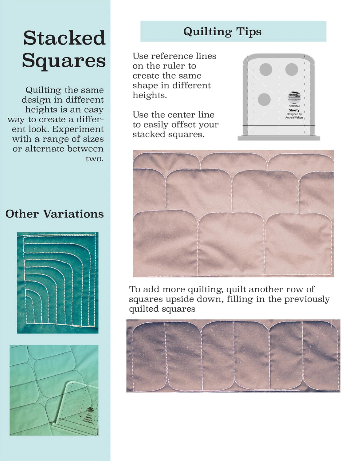 Creative Grids® Machine Quilting Tool Shorty