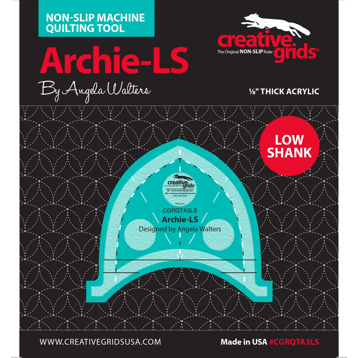 Creative Grids® Low Shank Machine Quilting Tool Archie