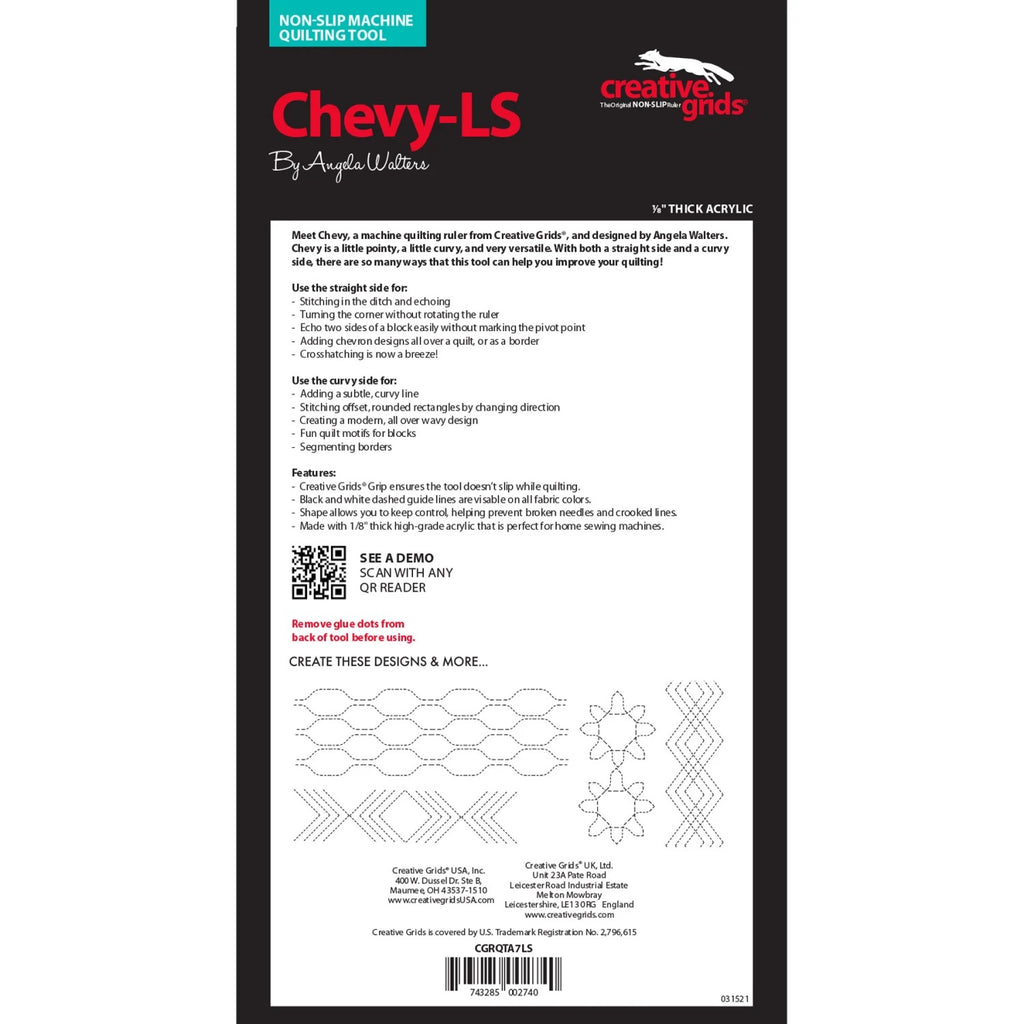 Creative Grids® Low Shank Machine Quilting Tool Chevy