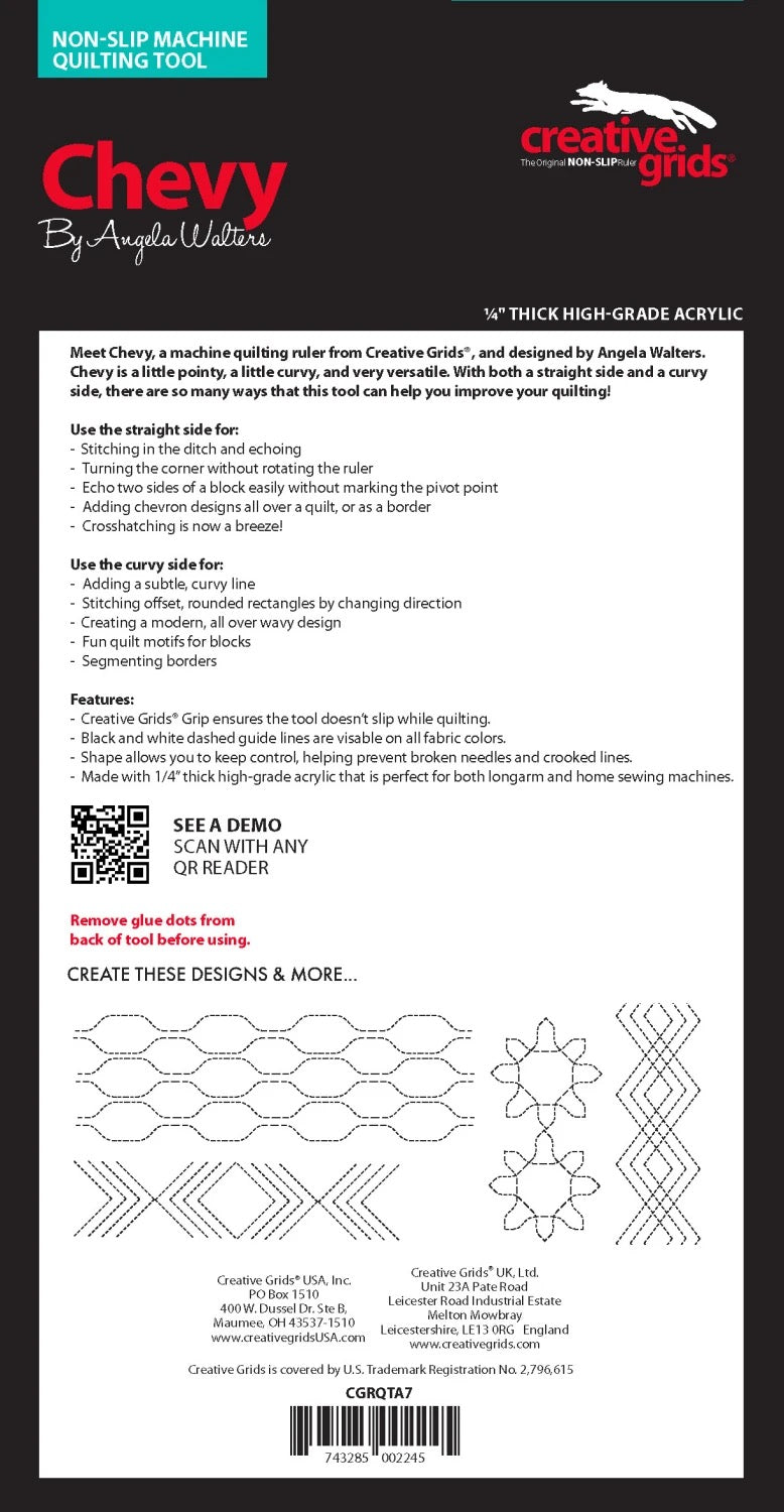 Creative Grids® Machine Quilting Tool Chevy