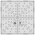 Creative Grids® Quilt Ruler 12-1/2in Square It Up or Fussy Cut Square