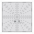 Creative Grids® Quilt Ruler 14-1/2in Square It Up or Fussy Cut Square