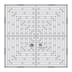 Creative Grids® Quilt Ruler 14-1/2in Square It Up or Fussy Cut Square