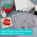 Creative Grids® Quilt Ruler 6-1/2in Square It Up or Fussy Cut Square
