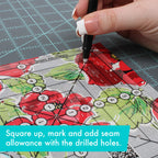 Creative Grids® Quilt Ruler 6-1/2in Square It Up or Fussy Cut Square