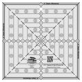 Creative Grids® Quilt Ruler 8-1/2in Square It Up or Fussy Cut Square