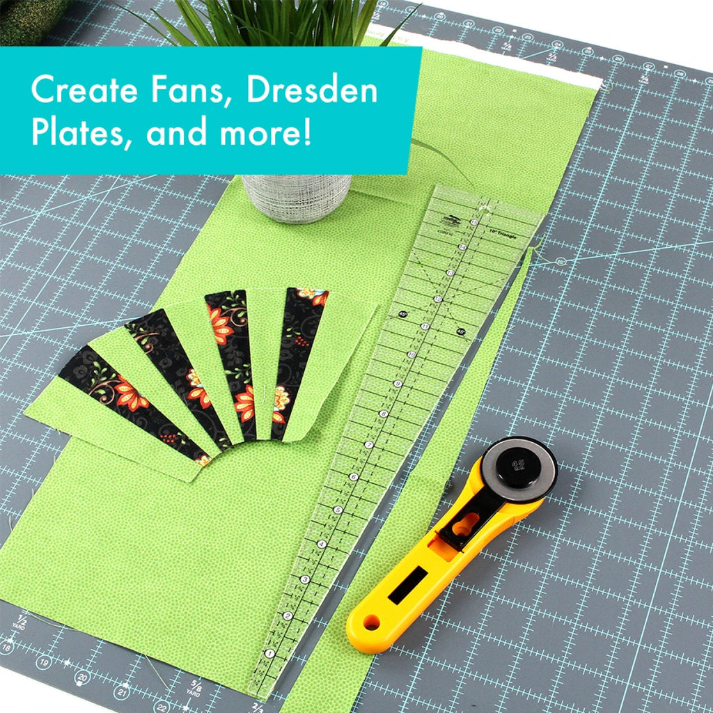 Creative Grids® Quilt Ruler 10 Degree Triangle