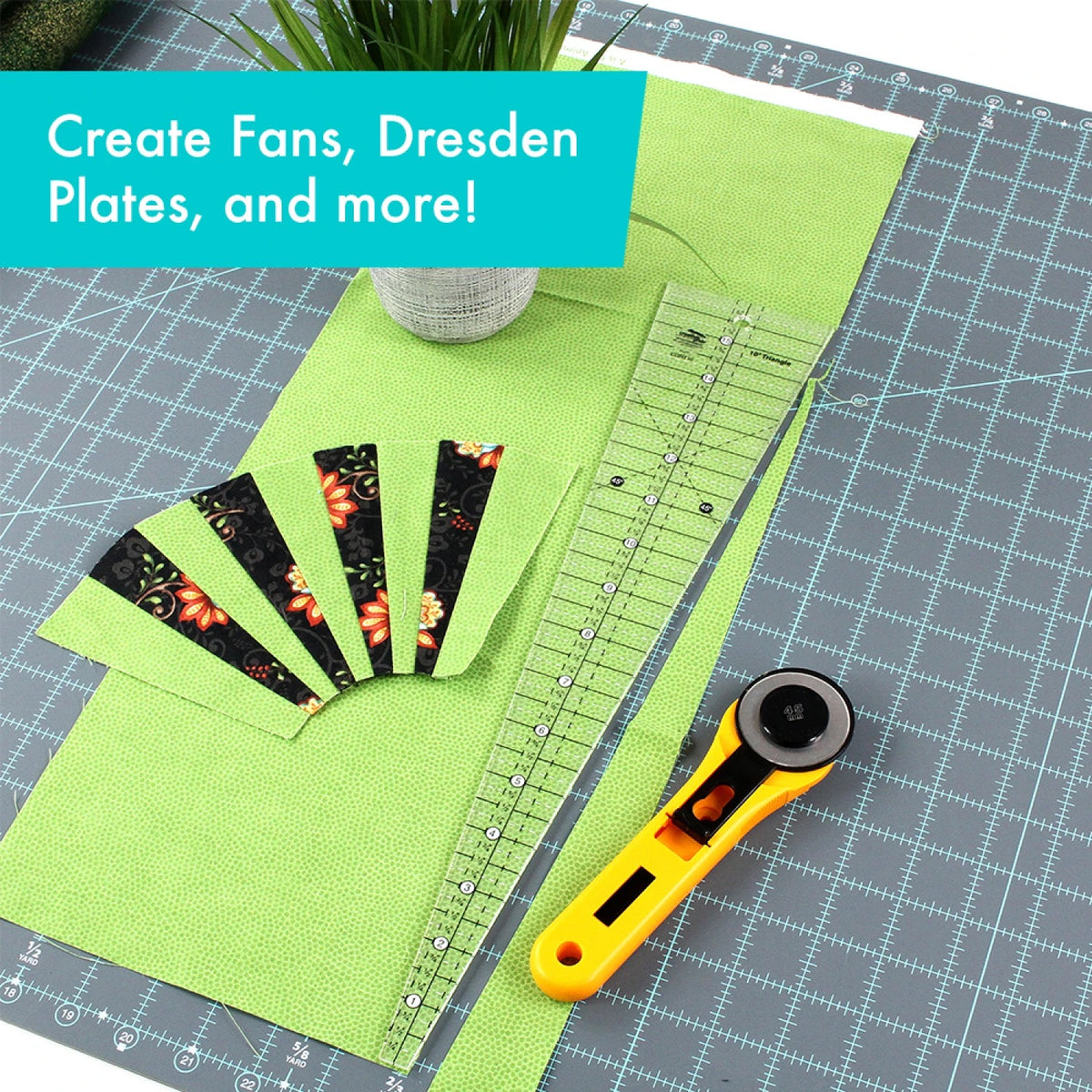 Creative Grids® Quilt Ruler 10 Degree Triangle