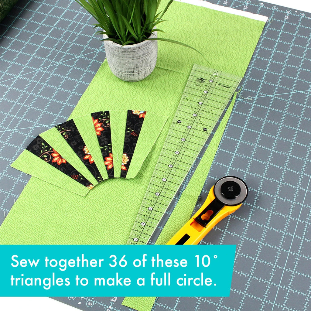 Creative Grids® Quilt Ruler 10 Degree Triangle