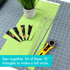 Creative Grids® Quilt Ruler 10 Degree Triangle