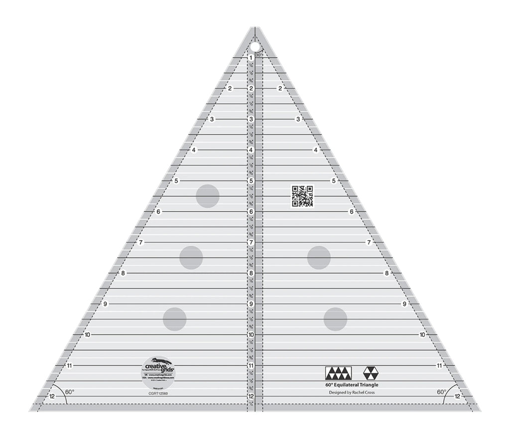 Creative Grids® Quilt Ruler 60 Degree 12-1/2in Triangle