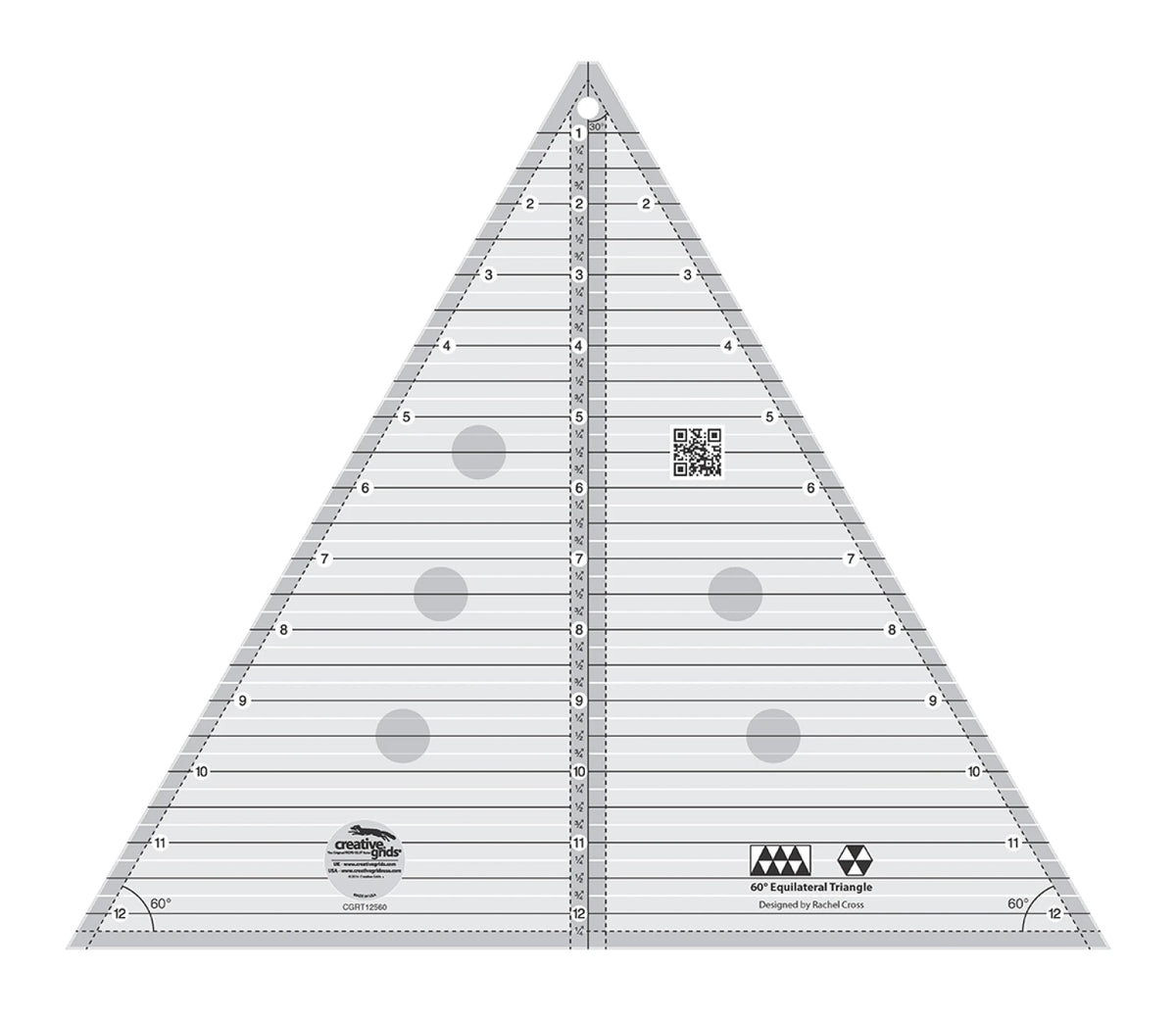 Creative Grids® Quilt Ruler 60 Degree 12-1/2in Triangle