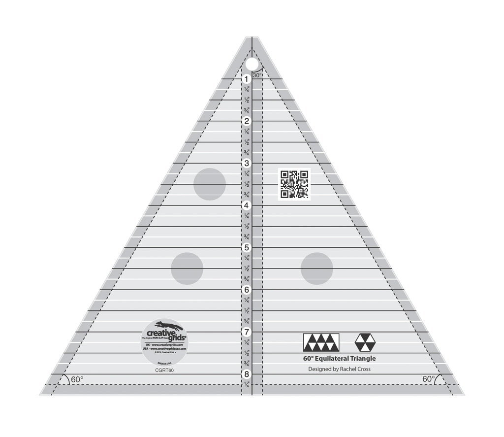 Creative Grids® Quilt Ruler 60 Degree 8-1/2in Triangle