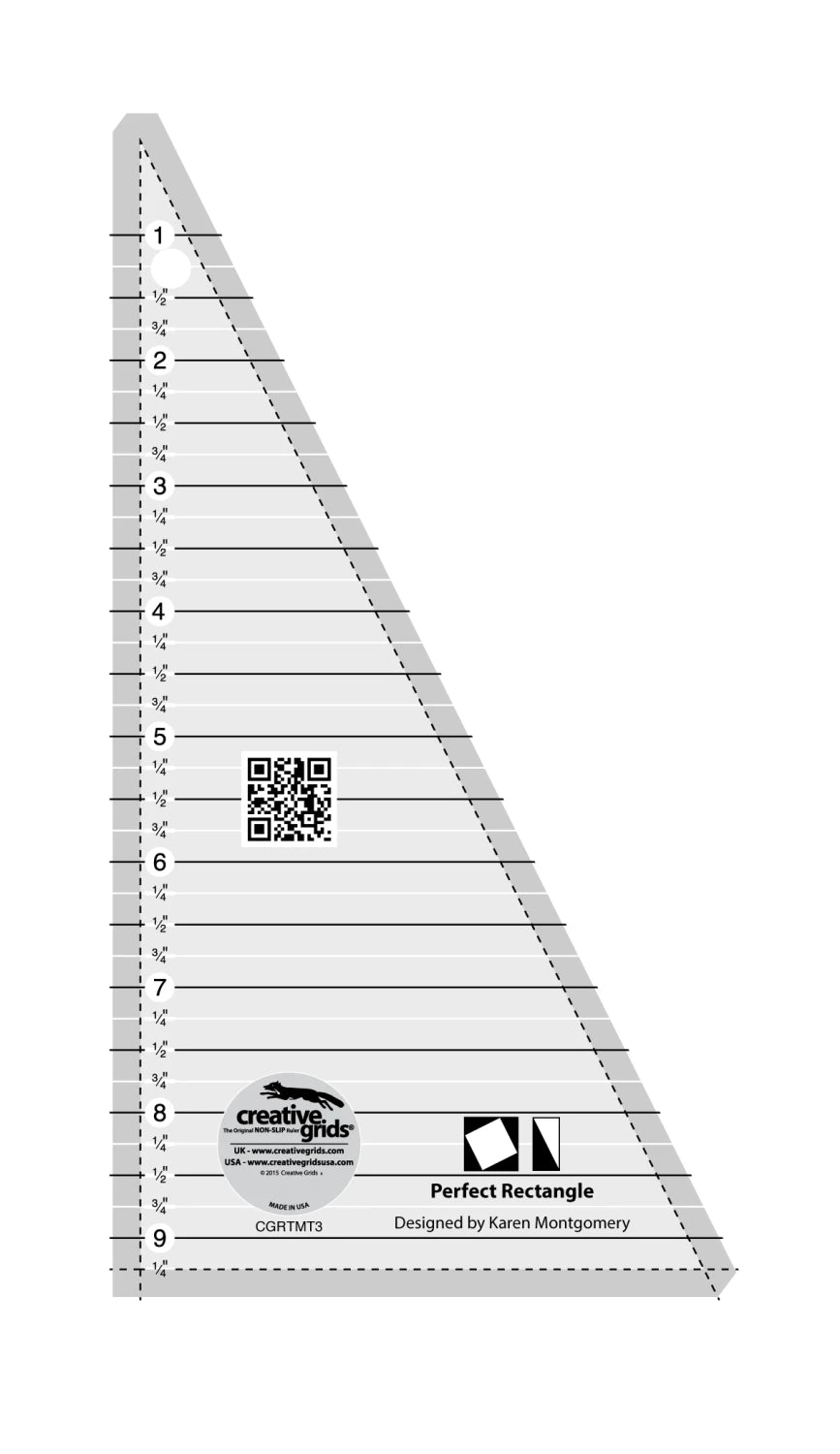 Creative Grids® Quilt Ruler Perfect 9-1/2in Rectangle