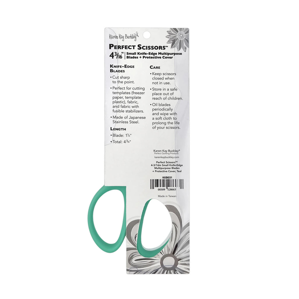 Perfect Scissors™ Teal 4-3/16in Small Knife-Edge Multipurpose Blades