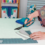 Perfect Scissors™ Dark Teal 8-1/2in Bent Handle Micro-Serrated Non-Slip Blade