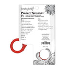 Perfect Scissors™ Red 3-3/4in Small curved Micro-Serrated Non-slip Blade
