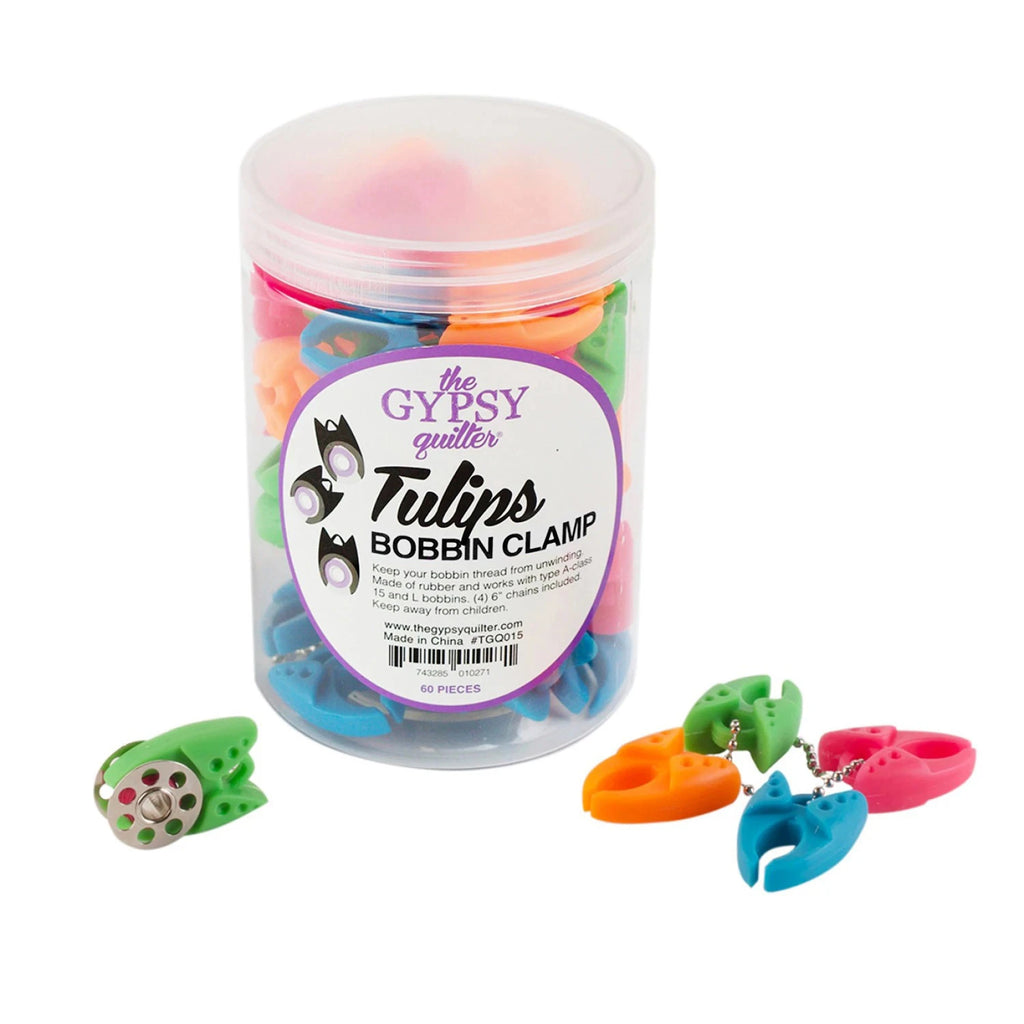 The Gypsy Quilter® Tulip Clamps 60pc Jar