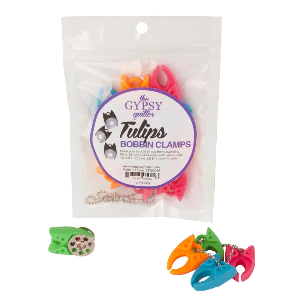The Gypsy Quilter® Tulip Clamps 12pc Bag