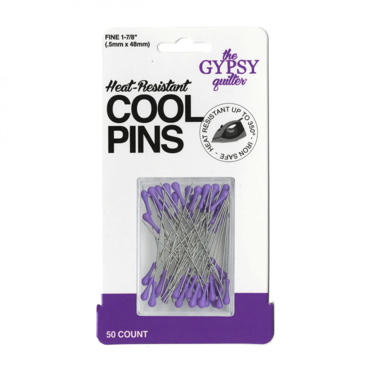 The Gypsy Quilter® Cool Pins Gypsy Purple  50pc