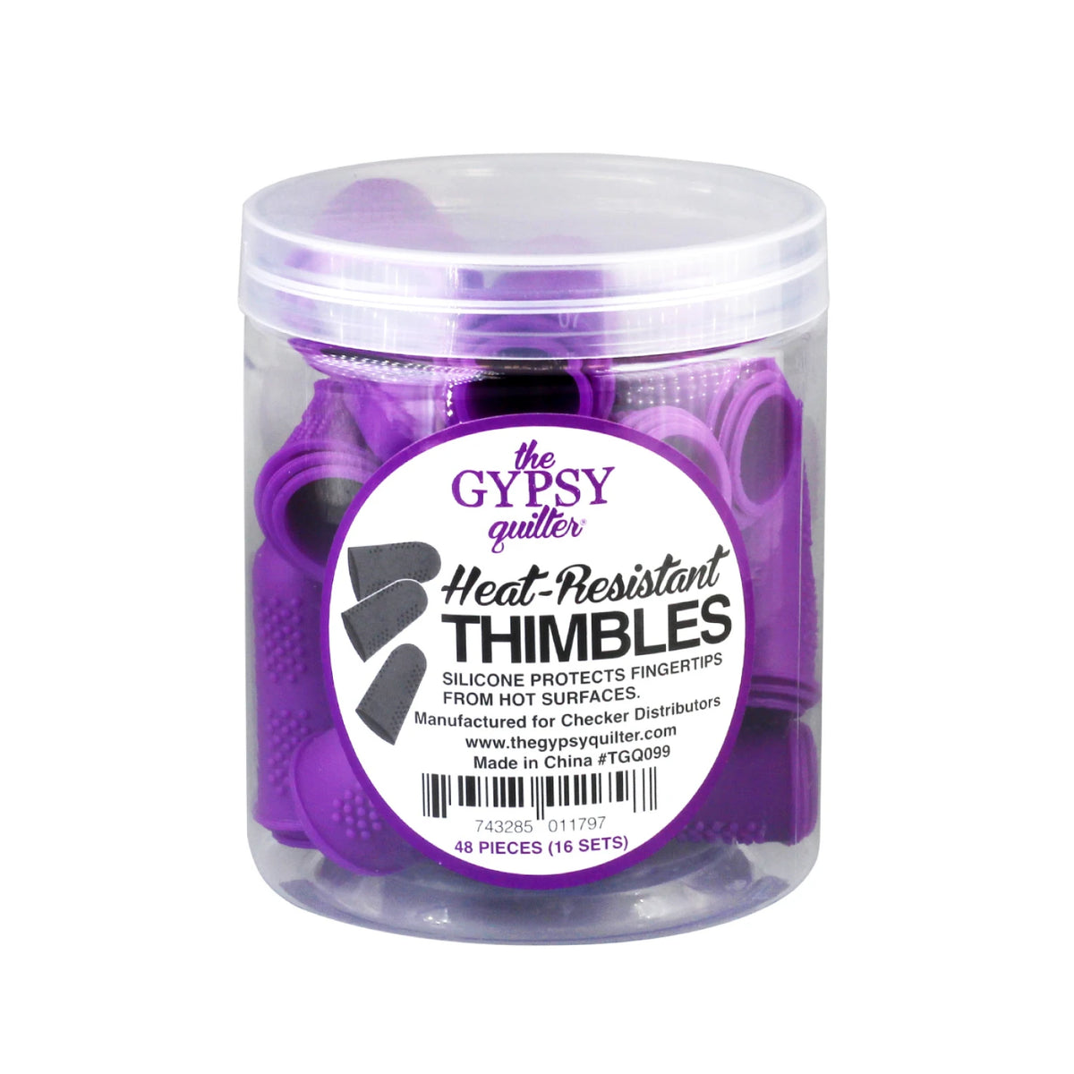 The Gypsy Quilter® Heat Resistant Thimbles Purple