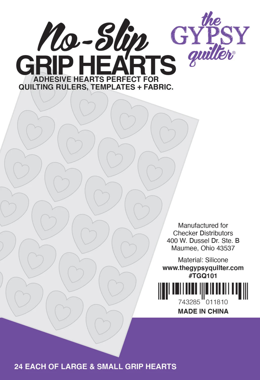 The Gypsy Quilter® Stuck On You Grip Hearts