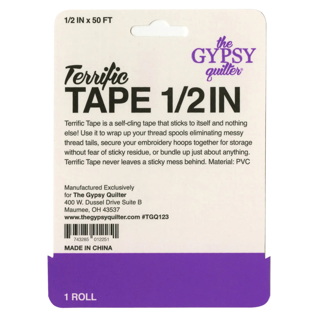 Gypsy Quilter® Terrific Tape 1/2in