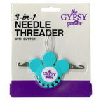 The Gypsy Quilter® 3 In 1 Needle Threader with Cutter