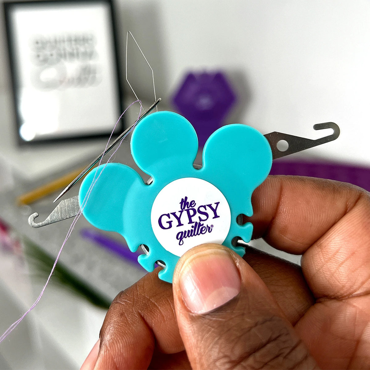The Gypsy Quilter® 3 In 1 Needle Threader with Cutter
