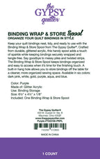 Binding Wrap and Store Spool Purple