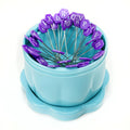 Magnetic Pin Cup Large Bohemian Blue