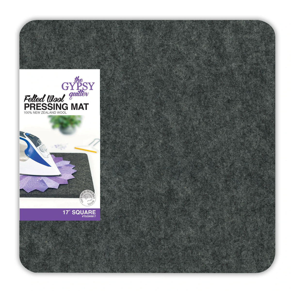 Wool Pressing Mat 17in x 17in x 1/2in Thick