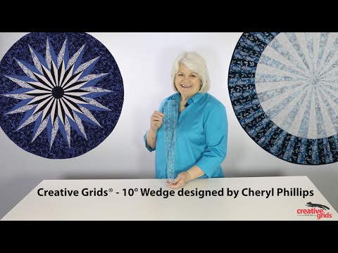 Creative Grids® Quilt Ruler 10 Degree Wedge