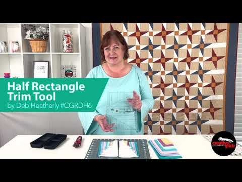 Creative Grids® Quilt Ruler Half Rectangle Trim Tool