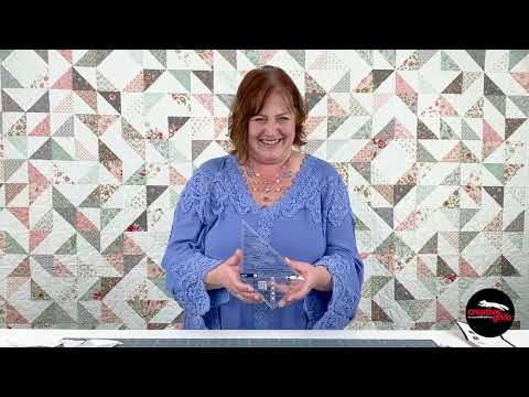 Creative Grids® Quilt Ruler Multi Size Triangle 45 and 90 Degrees