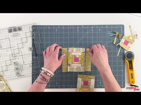 Creative Grids® Quilt Ruler 10in Log Cabin Trim Tool Duo