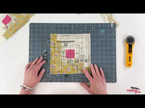Creative Grids® Quilt Ruler 10in Log Cabin Trim Tool Duo