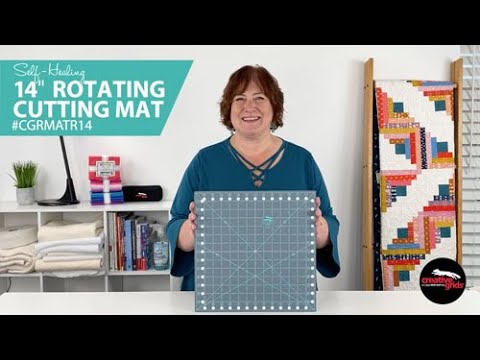 Creative Grids Self-Healing Rotating Rotary Cutting Mat 14in x 14in