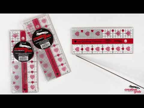 Creative Grids® I Love My Quilt Friends Mini Quilt Ruler 2-1/2in x 6in Rectangle