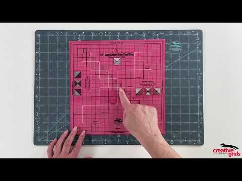 Creative Grids® Quilt Ruler 10in Log Cabin Trim Tool Duo