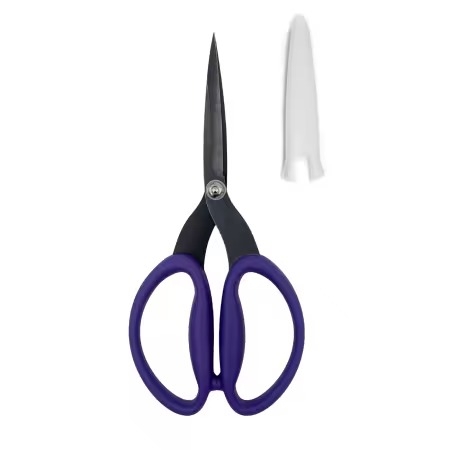 Perfect Scissors&trade; Purple 7-3/4in Large Micro-Serrated Non-Slip Blade